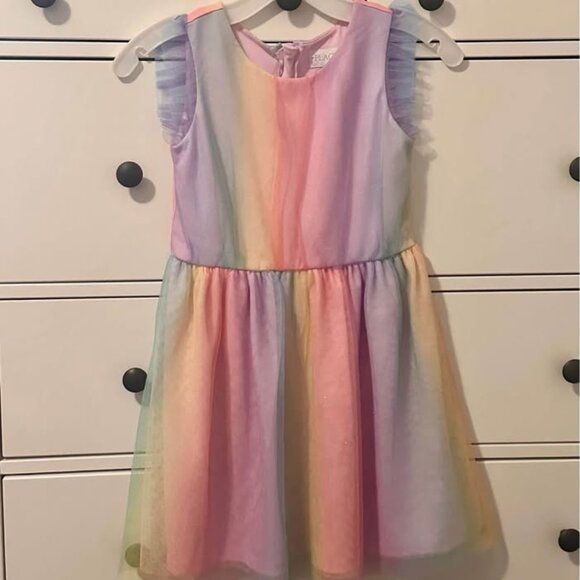 Childrens Place Other - Girls size 8 rainbow glitter dress worn once